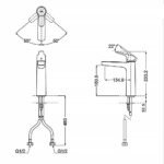 Vòi lavabo TOTO TLG03304B#MBL nóng lạnh dòng GS đen mờ ,cao 23cm - Ảnh 3