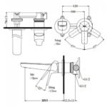 Vòi Lavabo TOTO TLG03307BB#MBL nóng lạnh, gắn tường, dòng GS (2 lỗ), màu đen mờ - Ảnh 5