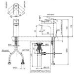 Vòi lavabo TOTO TLG04301B#BN nóng lạnh dòng GA mạ Nikel mờ ,cao 15cm - Ảnh 5