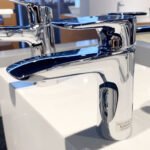 Vòi lavabo TOTO TLG04301B#PN nóng lạnh dòng GA mạ Nikel bóng ,cao 15cm - Ảnh 2