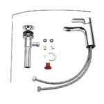 Vòi lavabo TOTO TLG04301B#BN nóng lạnh dòng GA mạ Nikel mờ ,cao 15cm - Ảnh 4