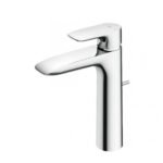 Vòi lavabo TOTO TLG04304B#PN nóng lạnh dòng GA mạ Nikel bóng ,cao 21cm