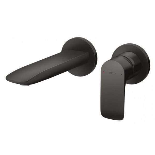 Vòi Lavabo TOTO TLG04309BB#MBL nóng lạnh, gắn tường, dòng GA (2 lỗ), màu đen mờ