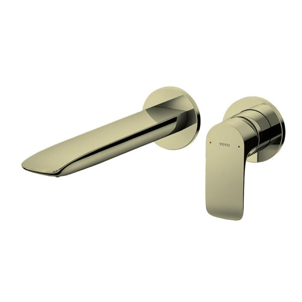 Vòi Lavabo TOTO TLG04310BB#BFG nóng lạnh, gắn tường, dòng GA (2 lỗ), màu vàng Pháp mờ