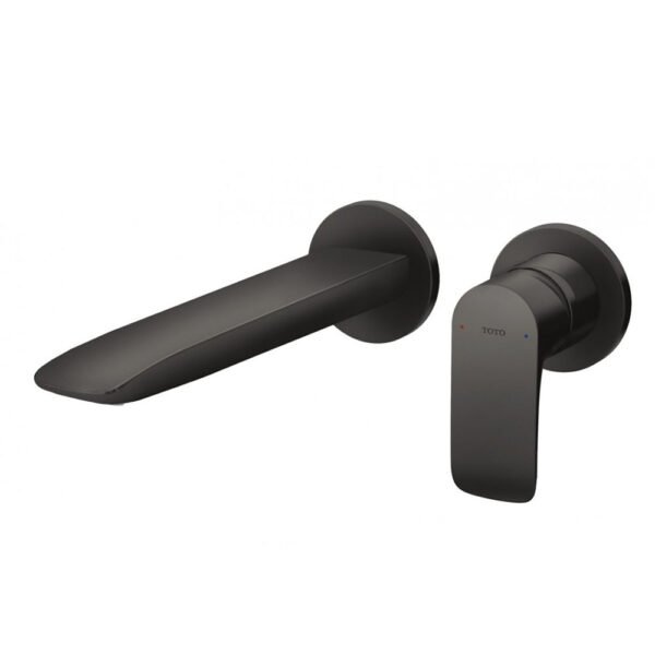 Vòi Lavabo TOTO TLG04310BB#MBL nóng lạnh, gắn tường, dòng GA (2 lỗ), màu đen mờ