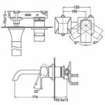 Vòi lavabo TOTO TLG08307BA#MBL nóng lạnh, gắn tường, dòng GC (2 lỗ), màu đen mờ - Ảnh 6