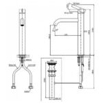 Vòi lavabo TOTO TLG11305B#MBL nóng lạnh dòng GF đen mờ ,cao 30 cm - Ảnh 5