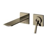 Vòi lavabo TOTO TLP02309BA#BBR nóng lạnh, gắn tường, dòng ZL (2 lỗ), màu đồng mờ