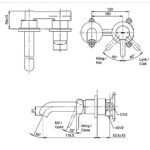 Vòi Lavabo TOTO TLS02307B nóng lạnh, gắn tường, dòng LN (2 lỗ) - Ảnh 4