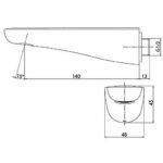 Vòi xả bồn tắm TOTO TTBR101-1 âm tường - Ảnh 2