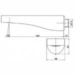 Vòi xả bồn tắm TOTO TTBR102-1 âm tường - Ảnh 2