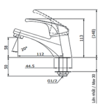 Vòi lavabo TOTO TX109LD lạnh - Ảnh 6