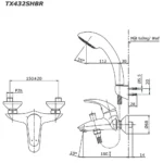 Vòi sen tắm TOTO TX432SHBR nóng lạnh - Ảnh 5