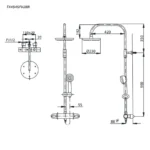 Vòi sen cây TOTO TX454SFV2BRN nhiệt độ - Ảnh 5