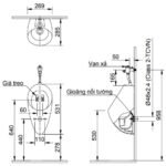 Bồn tiểu nam INAX U-117V/ BW1 (U117V) treo tường - Ảnh 3