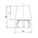 Cút nối INAX UF-105 (UF105) nối giữa ống cấp nước và bồn tiểu - Ảnh 2