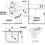 Chậu rửa mặt lavabo American Standard VF-0262 (VF0262) treo tường, dòng Loven - Ảnh 4