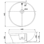 Chậu rửa mặt lavabo American Standard VF-0333 (VF0333) bán âm - Ảnh 3