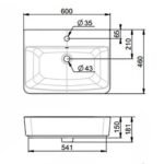 Chậu rửa mặt lavabo American Standard VF-0620 (VF0620) đặt bàn, dòng Acacia Evolution - Ảnh 2