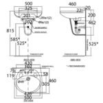 Chân treo lavabo American Standard VF-0741 (VF0741) dòng Codie - Ảnh 3