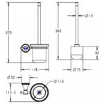 Cọ vệ sinh American Standard WF-0286 (WF0286) dòng Heritage - Ảnh 2