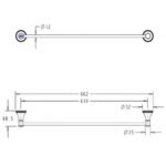 Giá treo khăn American Standard WF-0293 (WF0293) dòng Heritage - Ảnh 2