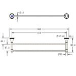Giá treo khăn American Standard WF-0294 (WF0294) dòng Heritage - Ảnh 2