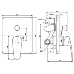 Van điều chỉnh nhiệt độ American Standard WF-0921 (WF0921) dòng Milano - Ảnh 2