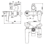 Vòi sen tắm American Standard WF-0972 (WF0972) nóng lạnh, dòng Milano - Ảnh 3
