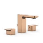 Vòi lavabo American Standard WF-1303WS (WF1303WS) nóng lạnh 3 lỗ, dòng Acacia E, màu vàng hồng