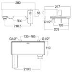 Vòi sen tắm American Standard WF-1311 (WF1311) nóng lạnh, tay sen 3 chế độ, dòng Acacia E - Ảnh 2