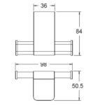 Móc áo American Standard WF-1381CS (WF1381CS) dòng Acacia Evolution, màu vàng bóng - Ảnh 2