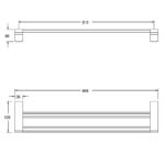 Giá treo khăn American Standard WF-1394BHG (WF1394BHG) dòng Acacia Evolution, màu xám mờ - Ảnh 2