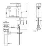 Vòi lavabo American Standard WF-1701 (WF1701) nóng lạnh, dòng Signature, cao 16 cm - Ảnh 3