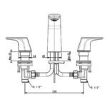 Vòi lavabo American Standard WF-1703 (WF1703) nóng lạnh, 3 lỗ, dòng Signature - Ảnh 2