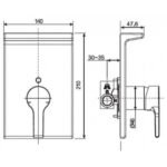 Van điều chỉnh nhiệt độ American Standard WF-3922 (WF3922) dòng Active - Ảnh 2