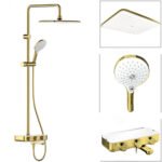 Sen cây American Standard WF-4956CS (WF4956CS) nóng lạnh nhiệt độ, dòng EasySET, màu vàng bóng