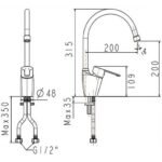 Vòi chén American Standard WF-5623 (WF5623) nóng lạnh dòng Seva - Ảnh 2