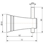 Móc áo American Standard WF-6581 (WF6581) dòng Seva - Ảnh 2