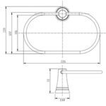Giá treo khăn American Standard WF-6590 (WF6590) dòng Seva, dạng vòng tròn - Ảnh 2