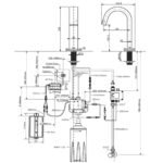 Vòi lavabo American Standard WF-8101 (WF8101) cảm ứng dùng pin hoặc điện 220V (kết hợp vòi xà phòng) - Ảnh 2