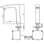 Vòi lavabo American Standard WF-8507.AC (WF8507AC) cảm ứng dùng điện 220V - Ảnh 2
