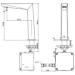 Vòi lavabo American Standard WF-8510.DC (WF8510DC) cảm ứng dùng pin - Ảnh 2