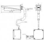 Vòi lavabo American Standard WF-8511.AC (WF8511AC) cảm ứng gắn tường dùng điện 220V - Ảnh 2