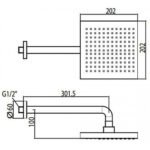 Bát sen American Standard FFASS038  vuông 250mm dòng EasySET - Ảnh 2