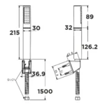 Tay sen American Standard WF-S508W (WFS508W) dáng trụ, dòng DuoStix - Ảnh 2