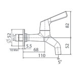 Vòi gắn tường American Standard WF-T602 (WFT602) dòng Winston - Ảnh 2