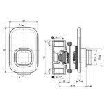 Vòi sen tắm American Standard WF-T826B (WFT826B) lạnh, âm tường, dòng EasyFLO (không kèm tay sen) - Ảnh 2
