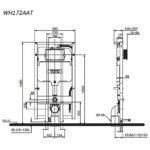 Két nước bồn cầu TOTO WH172AAT âm tường - Ảnh 2
