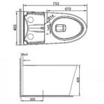 Bồn cầu American Standard WP-3232 (WP3232) 1 khối, dòng Studio S - Ảnh 2